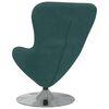 vidaXL Fauteuil &oelig;uf Vert fonc&eacute; Velours