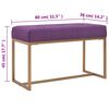 vidaXL Banc 80 cm Violet Velours