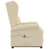 vidaXL Fauteuil Cr&egrave;me Tissu