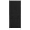 vidaXL Haut Armoire avec tiroir 2 pcs Ch&ecirc;ne noir Bois d'ing&eacute;nierie