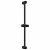 vidaXL Support de Douche Noir 71 cm Acier inoxydable