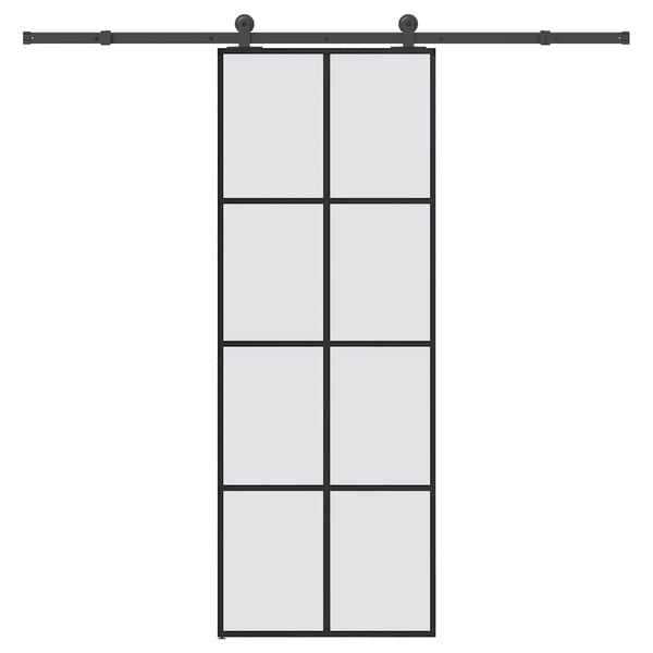 vidaXL Porte coulissante avec kit de quincaillerie 76x205 cm Verre ESG