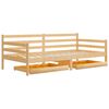 vidaXL Lit de jour sans matelas avec tiroirs 90x200 cm bois pin massif
