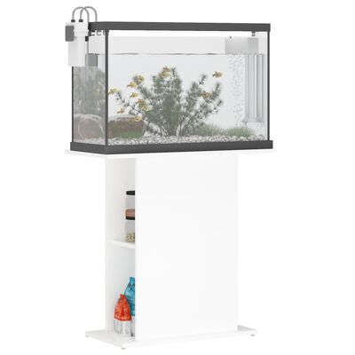 vidaXL Support pour aquarium blanc 75x36x72,5 cm bois d'ingénierie