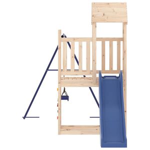 vidaXL Aire de jeux d'ext&eacute;rieur bois de pin massif