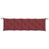 vidaXL Coussin de banc de jardin rouge bordeaux mélangé tissu