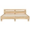 vidaXL Cadre de lit avec LED sans matelas chêne sonoma 160x200 cm