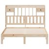 vidaXL Lit biblioth&egrave;que sans matelas 135x190 cm bois de pin massif