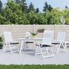 vidaXL Coussins de chaise de jardin lot de 4 motif &agrave; carreaux noir