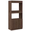 vidaXL Buffet haut ch&ecirc;ne marron 63x33x140 cm bois d'ing&eacute;nierie