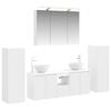 vidaXL Ensemble de mobilier de salle de bain 6 pcs Blanc