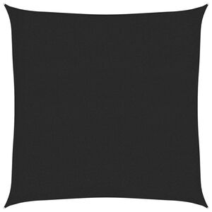 vidaXL Voile d'ombrage 160 g/m&sup2; Noir 3x3 m PEHD