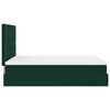 vidaXL Cadre de lit ottoman avec matelas vert fonc&eacute; 140x200 cm velours