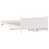 vidaXL Cadre de lit sans matelas blanc 140x190 cm bois de pin massif