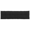 vidaXL Coussin de Dos Noir 180 x 19 x 50 cm tissu