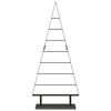 vidaXL Arbre de Noël en métal avec support Noir 125 cm Acier
