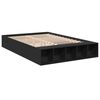 vidaXL Cadre de lit sans matelas noir 120x190 cm