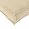 vidaXL Set de coussins de palette 2 pcs Beige 150 x 40 x 8 cm