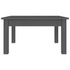 vidaXL Table basse Gris 55x55x30 cm Bois massif de pin