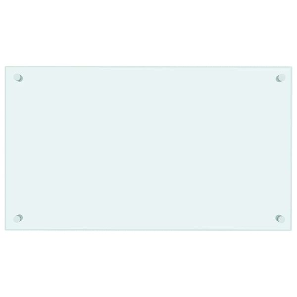 vidaXL Dosseret de cuisine couleur Lait 70x40 cm Verre tremp&eacute;