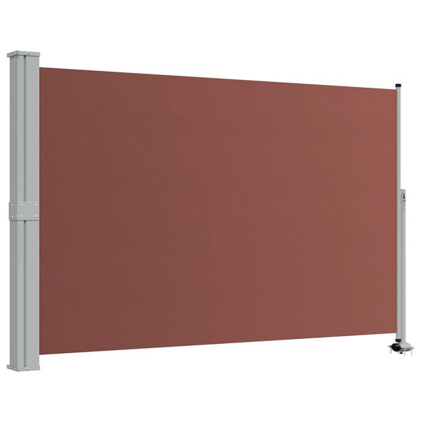 vidaXL Auvent lat&eacute;ral r&eacute;tractable de patio 160x300 cm Marron