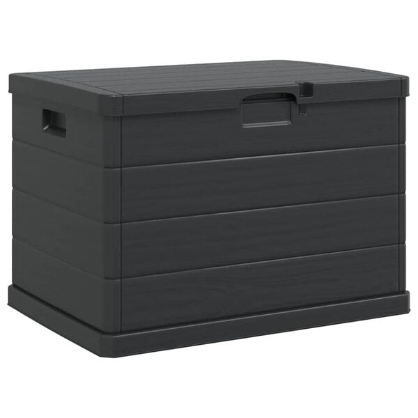 vidaXL Boîte de Rangement de Jardin Anthracite 77,5 x 54,5 x 53 cm