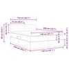 vidaXL Lit avec rangement et matelas Cappuccino 140 x 200 cm