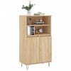 vidaXL Buffet haut Ch&ecirc;ne sonoma 60x36x110 cm Bois d'ing&eacute;nierie