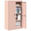 vidaXL Armoire de rangement 2 pcs Rose 80 x 40 x 140 cm Acier
