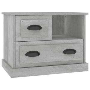 vidaXL Table de chevet gris b&eacute;ton 60x39x45 cm