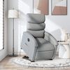 vidaXL Fauteuil inclinable &eacute;lectrique gris clair tissu
