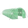 vidaXL Serre avec cadre en acier vert 30 m² 10x3x2 m