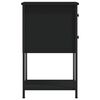 vidaXL Tables de chevet 2 pcs noir 32x42x70 cm bois d'ingénierie