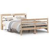 vidaXL Cadre de lit avec t&ecirc;te de lit sans matelas 150x200 cm