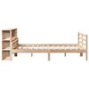 vidaXL Lit biblioth&egrave;que sans matelas 140x200 cm bois massif de pin