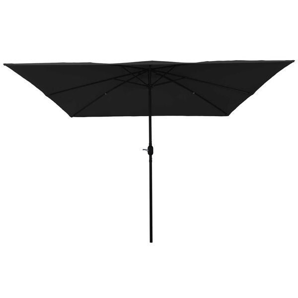 vidaXL Parasol de jardin Noir 295 x 295 x 245 cm Polyester et Acier