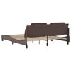 vidaXL Cadre de lit sans matelas Zadar marron 180x200 cm similicuir