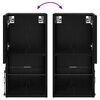 vidaXL Meubles TV muraux 2 pcs Ch&ecirc;ne noir 30,5 x 30 x 60 cm