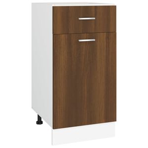 vidaXL Armoire &agrave; tiroirs "Lyon" Ch&ecirc;ne brun 40 x 46 x 81,5 cm Bois d'ing&eacute;nierie