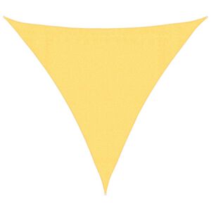 vidaXL Parasol en PEHD triangulaire 3,6x3,6x3,6 m Beige