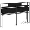 vidaXL T&ecirc;te de lit de rangement Ch&ecirc;ne noir Bois d'ing&eacute;nierie