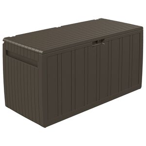 vidaXL Bo&icirc;te &agrave; coussins Marron 117x45,5x57,5 cm 270 L