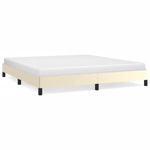 vidaXL Cadre de lit sans matelas cr&egrave;me 180x200 cm similicuir