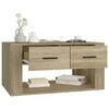 vidaXL Table basse Chêne sonoma 80x50x40 cm Bois d'ingénierie