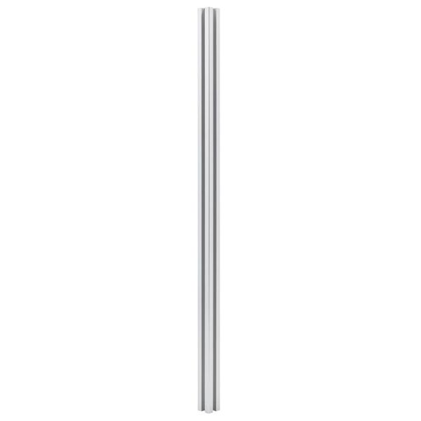 vidaXL Poteaux de cl&ocirc;ture 2 pcs Aluminium 185 cm