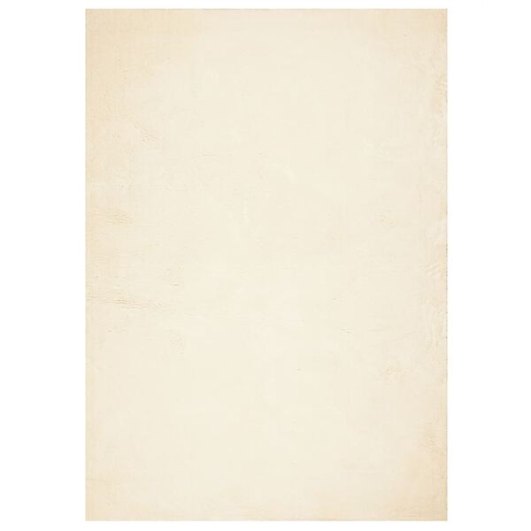 vidaXL Tapis HUARTE à poils courts doux et lavable crème 120x170 cm