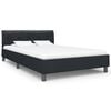 vidaXL Cadre de lit sans matelas noir similicuir 120x200 cm