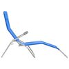 vidaXL Chaises longues pliables lot de 2 Textil&egrave;ne Bleu