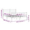 vidaXL Cadre de lit sans matelas 160x200 cm bois massif de pin