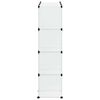 vidaXL Organiseur de rangement en cube avec 12 cubes et portes en PP transparent